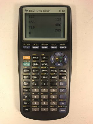 Vintage 1996 Texas Instruments Ti - 83 Graphing Calculator With Cover