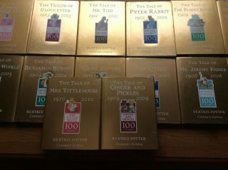 16 X Gold Centenary Edition Beatrix Potter Books Set