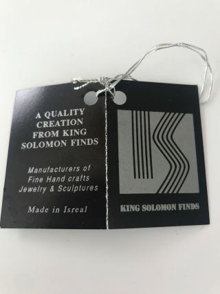 King Solomon Finds Vintage Perfume Bottle Sterling Silver Donut Hole Blown Glass 3