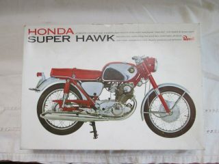 Vintage Revell Honda Hawk 1/8 Scale Plastic Model H - 1233