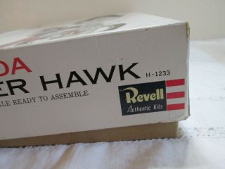 Vintage Revell Honda Hawk 1/8 Scale Plastic Model H - 1233 2
