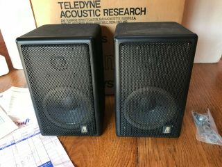 Teledyne Vintage Classic Acoustic Research AR 1MS Speakers Matching Pair. 2