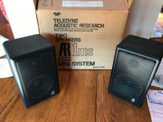 Teledyne Vintage Classic Acoustic Research AR 1MS Speakers Matching Pair. 6