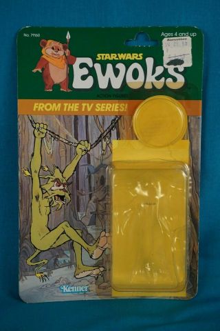 Star Wars Card Back Only Ewoks Tv Series Dulok Scout 2 - Vintage Moc Carded