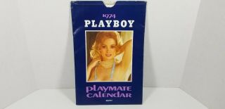Vintage 1974 Playboy Playmate Pinup Calendar With Sleeve