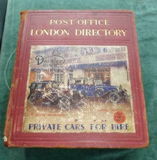 1935 Post Office London Directory By Kelly 