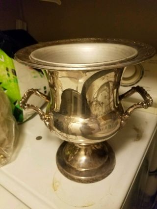 Vintage Silver Plated Champagne Ice Bucket Chiller