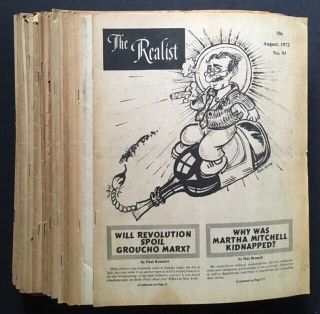 Ed Paul Krassner / The Realist 35 Issues First Edition 1974
