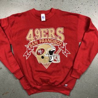San Francisco 49ers Vtg 80s 90s Crewneck Sweatshirt Logo 7 Large Sp1