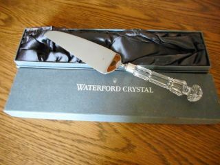 Vintage Waterford Crystal Offset Pie/cake Knife Server 11 5/8 "