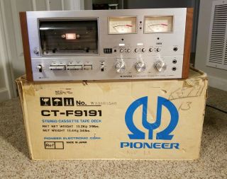 Pioneer Stereo Cassette Tape Deck Model Ct - F9191 Look.  Read Desc
