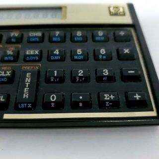 Hewlett Packard Vintage HP 12C Financial Calculator w/ Case & Batteries 3