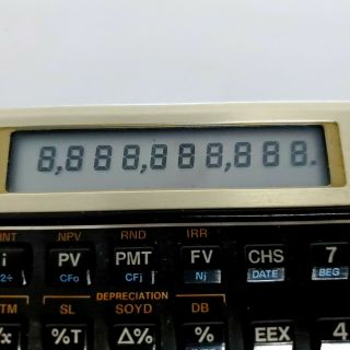Hewlett Packard Vintage HP 12C Financial Calculator w/ Case & Batteries 6