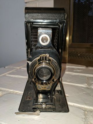 Vintage No.  3 - A Folding Autographic Brownie Camera By Eastman Kodak Co.  (ela)