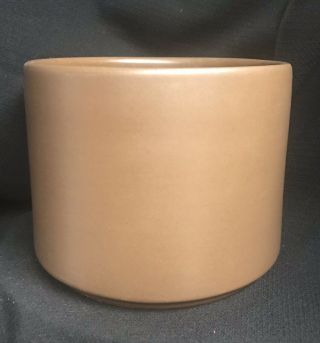 Vintage Gainey Ceramic Pottery Mid - Century Modern Planter Pot Brown Ac - 8