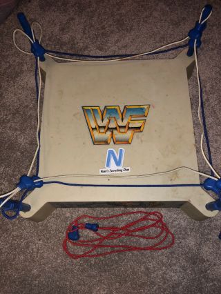 Wwf Ljn Ring Wrestling Superstars Sling Em Fling Em Wrestling Ring Vintage Toys
