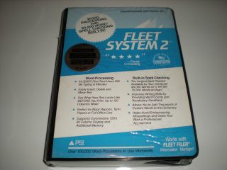Fleet System 2 Word Processing For Commodore 64,  128 And Atari 800xl & 130xe
