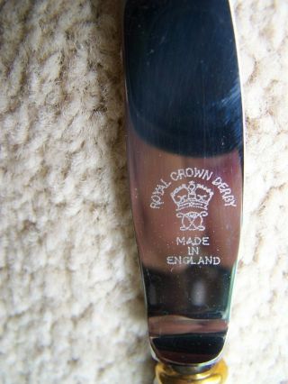 Vintage Royal Crown Derby Knife & Fork Set in Presentation Case.  England. 5