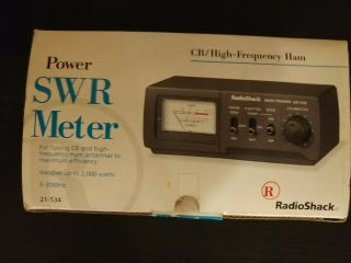 Radio Shack Swr Power Meter 2000 Watts 21 - 534 Vintage