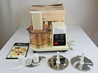 Vintage Sears Counter Craft Food Processor W/ Box & Accessories