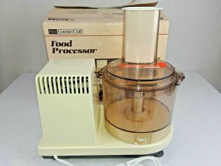VINTAGE Sears Counter Craft Food Processor w/ Box & Accessories 5