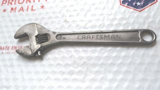 Vintage 8 " Craftsman Adjustable Wrench.  9 - 44603