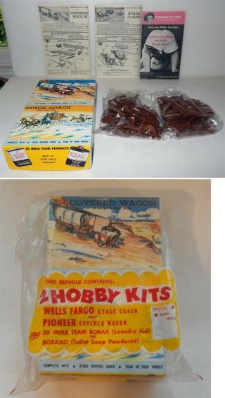 Vintage 20 Mule Team Borax Stage Coach & Covered Wagon Models Canada
