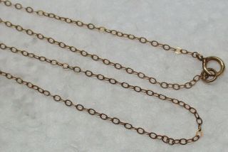 Vintage Solid 10k Yellow Gold 17 - 1/4 " Necklace -,  L@@k