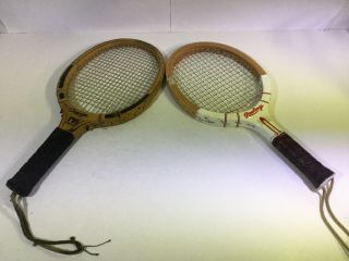 2 Vintage Wooden Racquetball Racquets; Charger & Rawlings (eb0121 - 5)