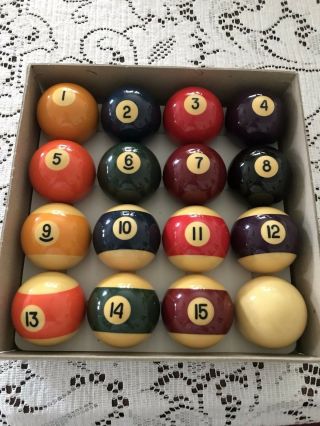 Vintage Billiard Pool Balls
