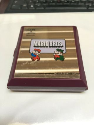 Mario Bros - Nintendo Game And Watch Vintage Handheld (1983)