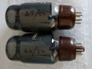 (2) Genalex GEC KT66 Tube,  Smoked Glass,  Made in ENGLAND,  TV - 7B/U Strong 6