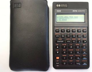 Hp Hewlett Packard 42s Rpn Programmable Scientific Calculator W/ Case 1987