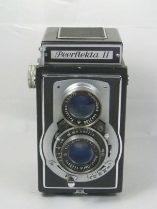 Vintage Peerflekta 2 Twin Lens Camera - Made In Germany Ussr Occupied