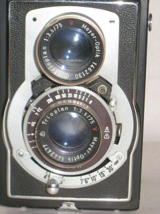 Vintage Peerflekta 2 Twin Lens Camera - Made in Germany USSR Occupied 2