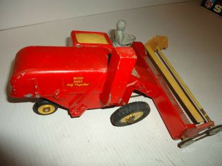 Vintage Massey Harris Harvest Brigade Metal Farm Toy For Parts/restoration