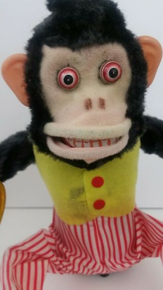 Vintage toy Musical Jolly Chimp with box 3