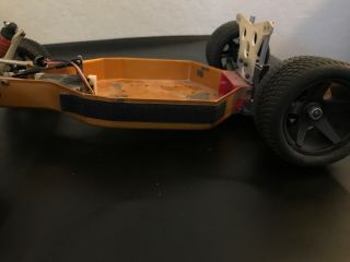 Vintage RC10 Team Associated Gold Pan chassis Parts Repair 8