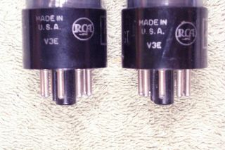 Two,  RCA,  VT - 231,  6SN7GT,  wartime,  smoked glass,  matching date pair 4,  6SN7GT 3