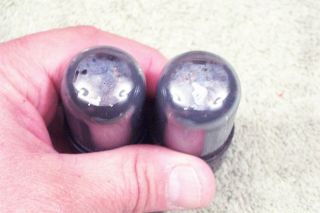 Two,  RCA,  VT - 231,  6SN7GT,  wartime,  smoked glass,  matching date pair 4,  6SN7GT 4