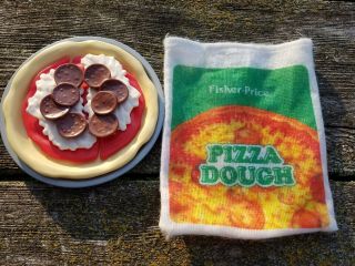 Vintage Fisher Price Fun With Food Pizza Set Play Food