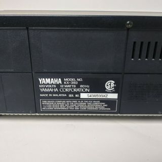 Yamaha Natural Sound Cassette Deck KX - 393 Hi Fi Tape Player 8