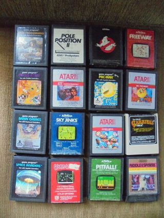 Vintage Atari 2600 4 - Switch System w/36 Games - Not 2