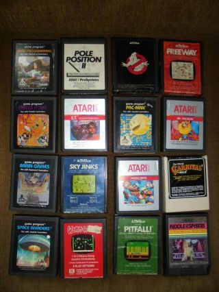 Vintage Atari 2600 4 - Switch System w/36 Games - Not 3