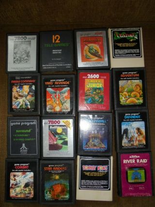 Vintage Atari 2600 4 - Switch System w/36 Games - Not 4