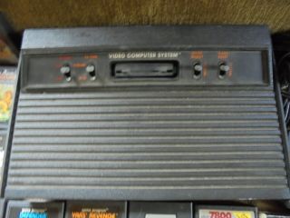 Vintage Atari 2600 4 - Switch System w/36 Games - Not 7