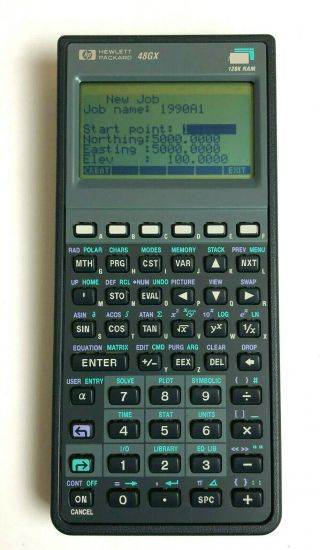 Hp 48gx Graphing Calculator 128k Ram 1993 Battery Tray