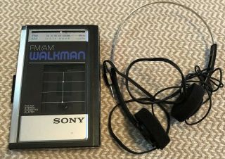 Vintage Sony Walkman Wm - F41 Stereo Cassette Player Fm/am Radio