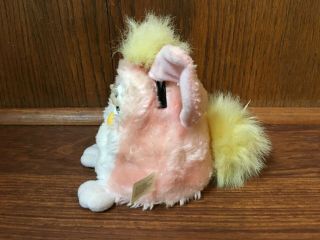 Pink & White w/ Yellow Hair Vintage Furby Babies Baby 1999 Tiger 4