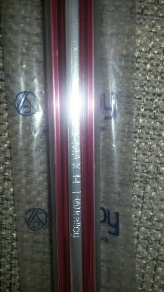 NOS Vintage 80 ' s Fluted BMX Seat Post Red/Silver 2